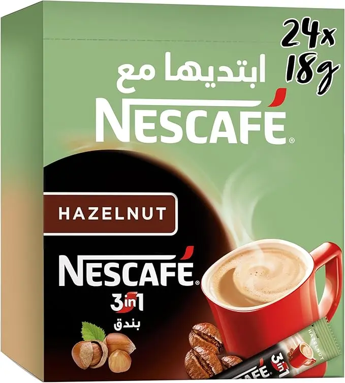 Nescafe 3in1 Hazelnut 18g - 24 sachet