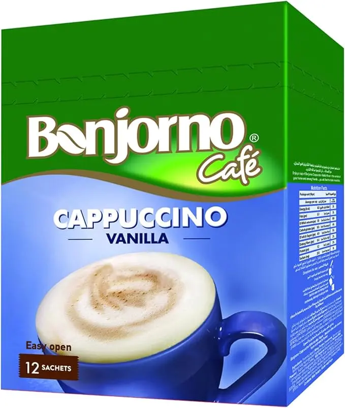 Bonjorno Cappuccino Vanilla 14g- 12