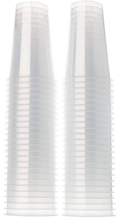 disposable plastic cups, heat and cold - 50 cups