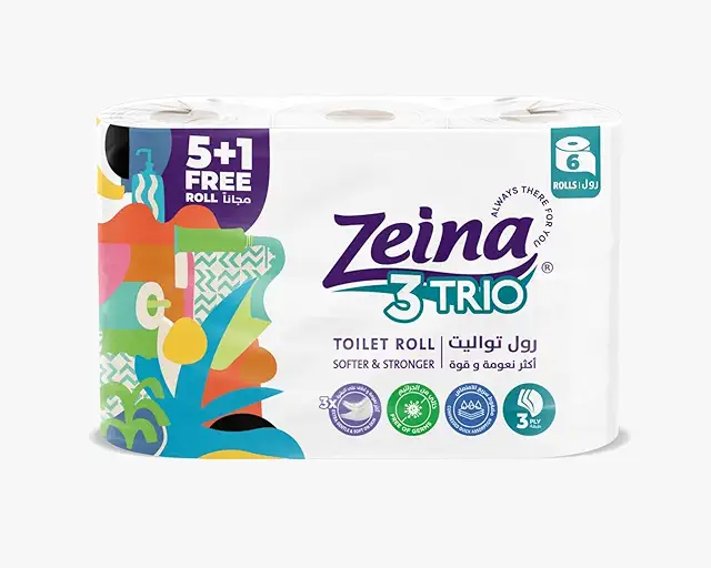 Zeina toilet trio -6 rolls 