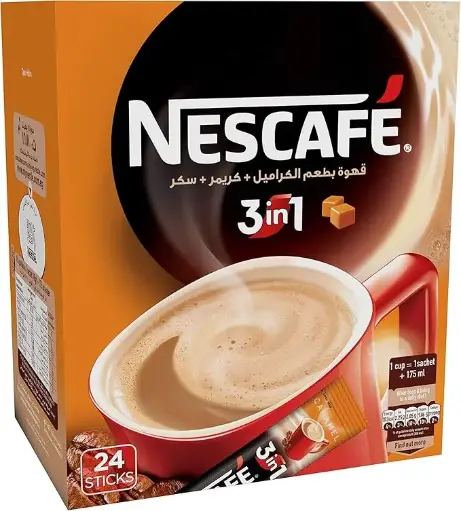 Nescafe 3in1 Caramel 18g - 24 sachet