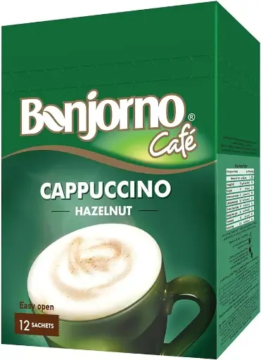 Bonjorno Cappuccino Hazelnut 14g- 12 sachet