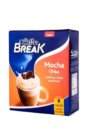 Coffee Break Cappuccino Mocha Sachets, 8x18.5g