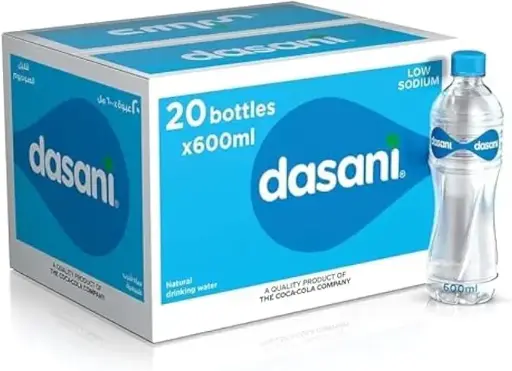Dasani Water Bottle Package, 20 Pieces  - 600 ml