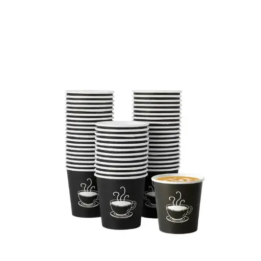 Paper Cups for Tea and Coffee, 4oz - 50 Pieces