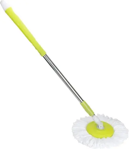 Spin Mop With Removable Microfiber Refill and Extendable Handle Bar