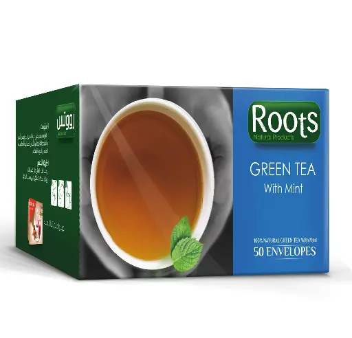 Roots Green Tea with mint - 50 bags